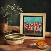 West Bengal Purulia Dance  Wall Paintings from Island Rangoli from Deewar West Bengal collection